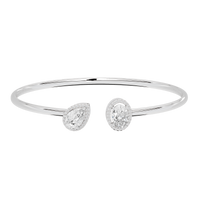 Dual Vibe flexcuff 2.266 Carat Lab Grown Diamond Bracelet
