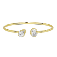 Dual Vibe flexcuff 2.266 Carat Lab Grown Diamond Bracelet