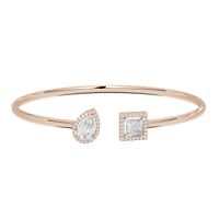 Flash Line flexcuff 2.092 Carat Lab Grown Diamond Bracelet