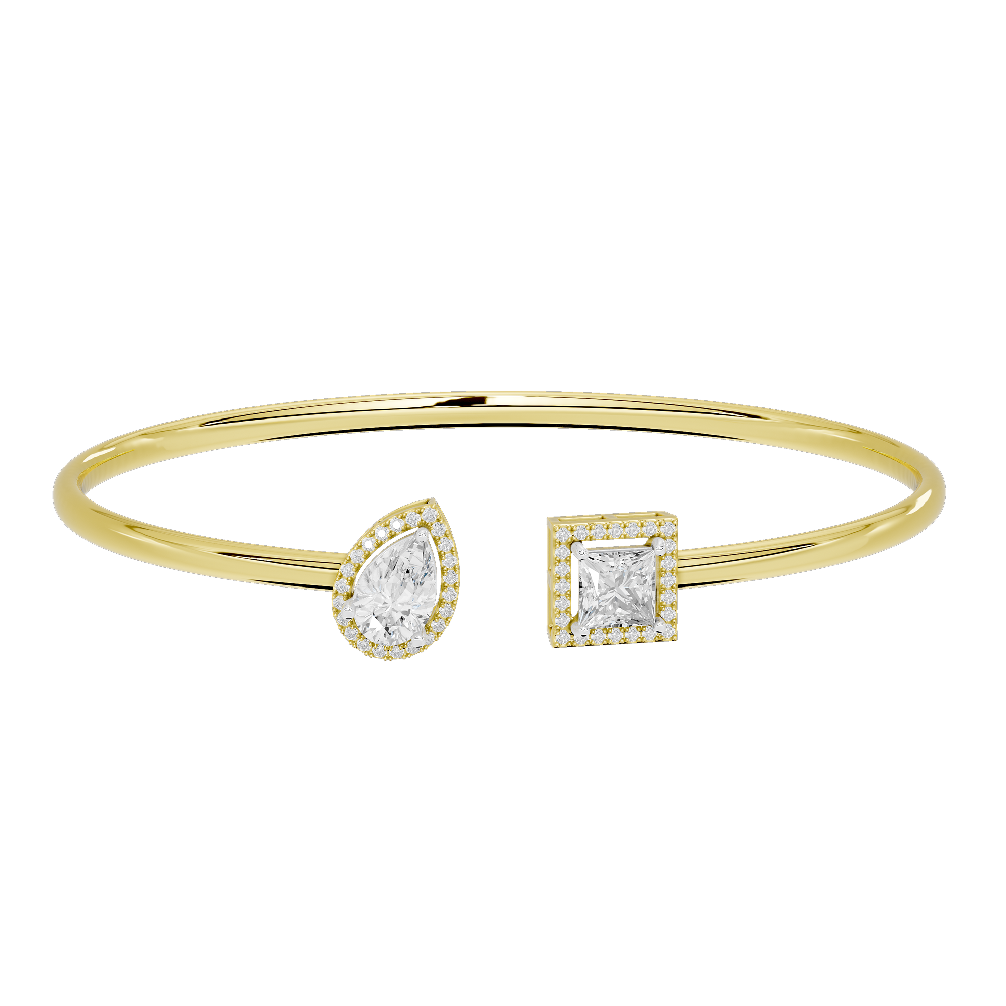 Flash Line flexcuff 2.092 Carat Lab Grown Diamond Bracelet