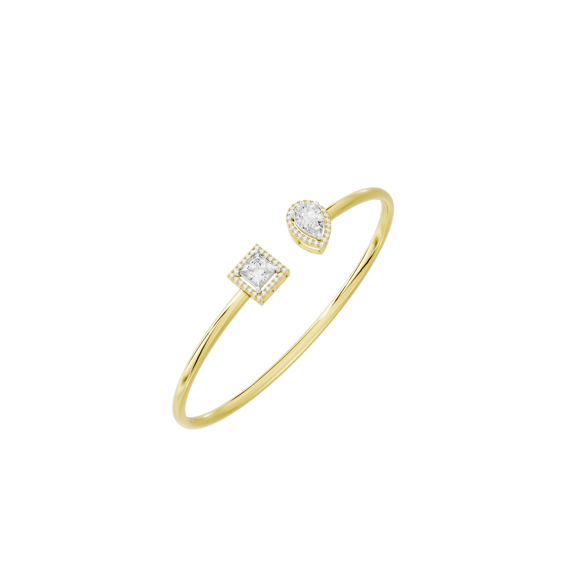 Flash Line flexcuff 2.092 Carat Lab Grown Diamond Bracelet