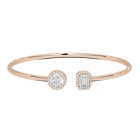 Moon Pop flexcuff 2.004 Carat Lab Grown Diamond Bracelet