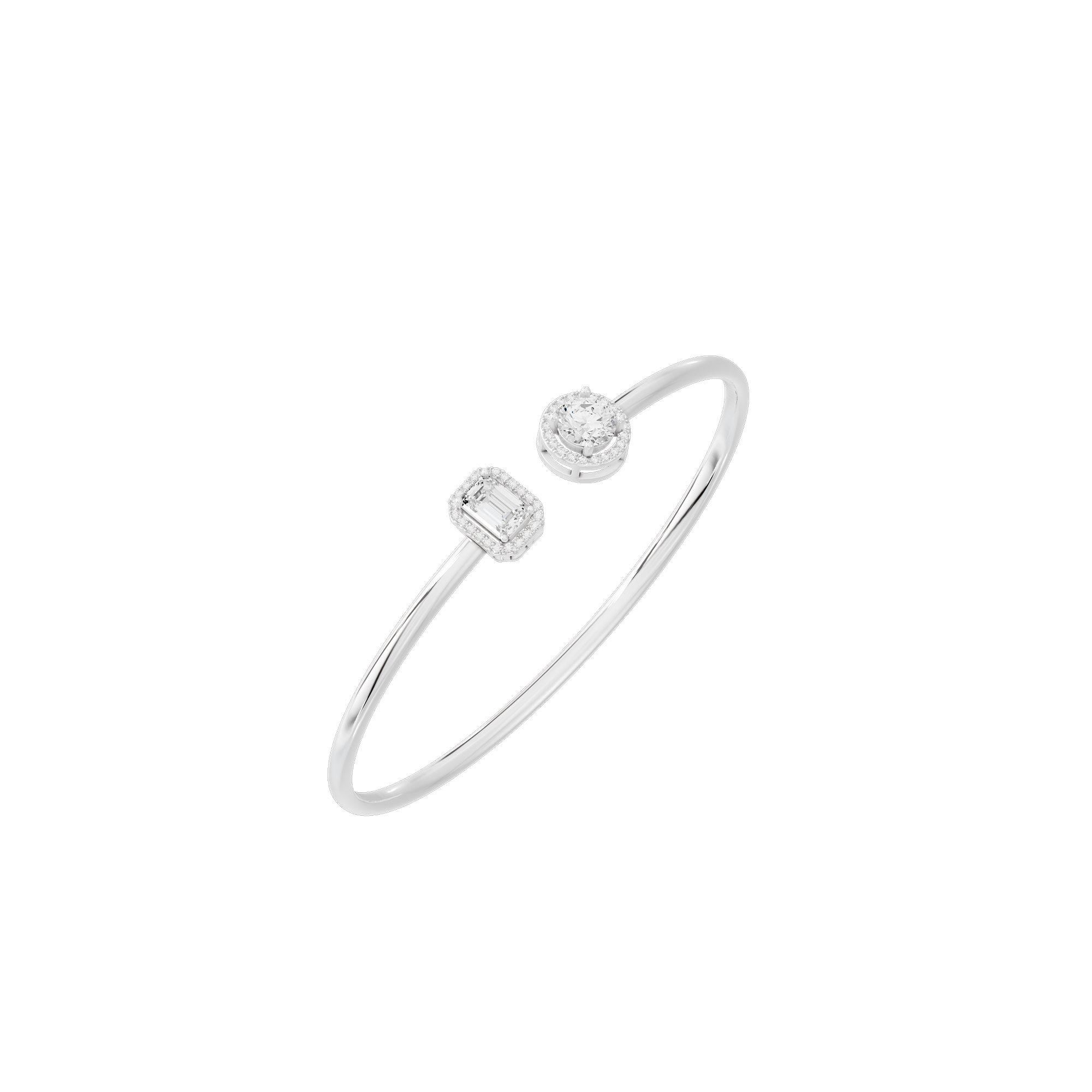 Moon Pop flexcuff 2.004 Carat Lab Grown Diamond Bracelet
