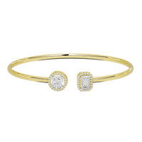 Moon Pop flexcuff 2.004 Carat Lab Grown Diamond Bracelet