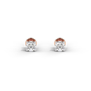 Single Serve Solitaire 1.073 Carat Lab Grown Diamond Stud Earrings -