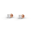 Single Serve Solitaire 1.073 Carat Lab Grown Diamond Stud Earrings -