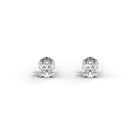 Single Serve Solitaire 1.073 Carat Lab Grown Diamond Stud Earrings -