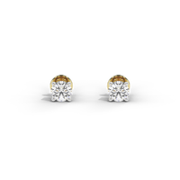 Single Serve Solitaire 1.073 Carat Lab Grown Diamond Stud Earrings -