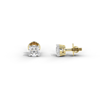 Single Serve Solitaire 1.073 Carat Lab Grown Diamond Stud Earrings -