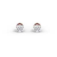 Sweet Flick Solitaire 2.117 Carat Lab Grown Diamond Stud Earrings