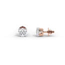 Sweet Flick Solitaire 2.117 Carat Lab Grown Diamond Stud Earrings