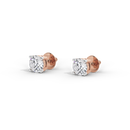 Sweet Flick Solitaire 2.117 Carat Lab Grown Diamond Stud Earrings