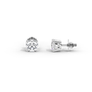 Sweet Flick Solitaire 2.117 Carat Lab Grown Diamond Stud Earrings