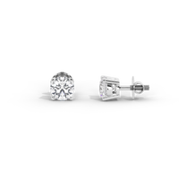 Sweet Flick Solitaire 2.117 Carat Lab Grown Diamond Stud Earrings