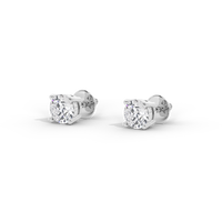 Sweet Flick Solitaire 2.117 Carat Lab Grown Diamond Stud Earrings