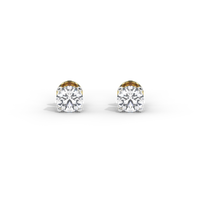 Sweet Flick Solitaire 2.117 Carat Lab Grown Diamond Stud Earrings