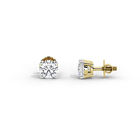 Sweet Flick Solitaire 2.117 Carat Lab Grown Diamond Stud Earrings