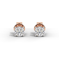 Babe Stud Solitaire 4.16 Carat Lab Grown Diamond Stud Earrings