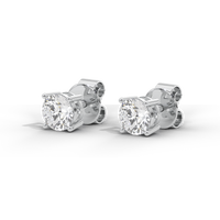 Babe Stud Solitaire 4.16 Carat Lab Grown Diamond Stud Earrings