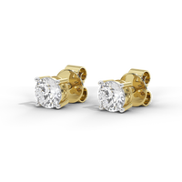 Babe Stud Solitaire 4.16 Carat Lab Grown Diamond Stud Earrings