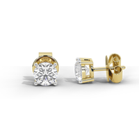 Babe Stud Solitaire 4.16 Carat Lab Grown Diamond Stud Earrings