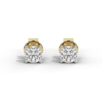 Babe Stud Solitaire 4.16 Carat Lab Grown Diamond Stud Earrings