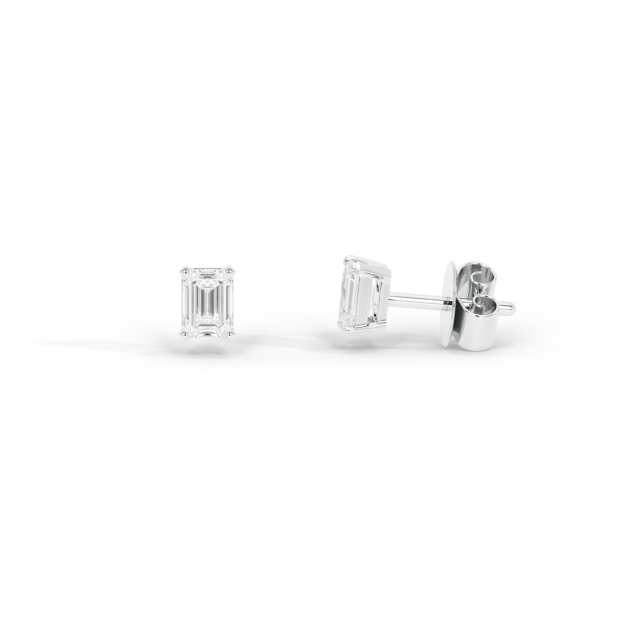 Studded Up Solitaire 0.52 Carat Lab Grown Diamond Stud Earrings