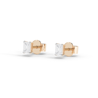 Solo Glow Solitaire 2.228 Carat Lab Grown Diamond Stud Earrings