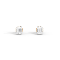 Solo Glow Solitaire 2.228 Carat Lab Grown Diamond Stud Earrings