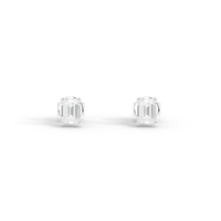 Solo Glow Solitaire 2.228 Carat Lab Grown Diamond Stud Earrings
