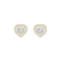 Heart Eyes Lab Diamond Earrings