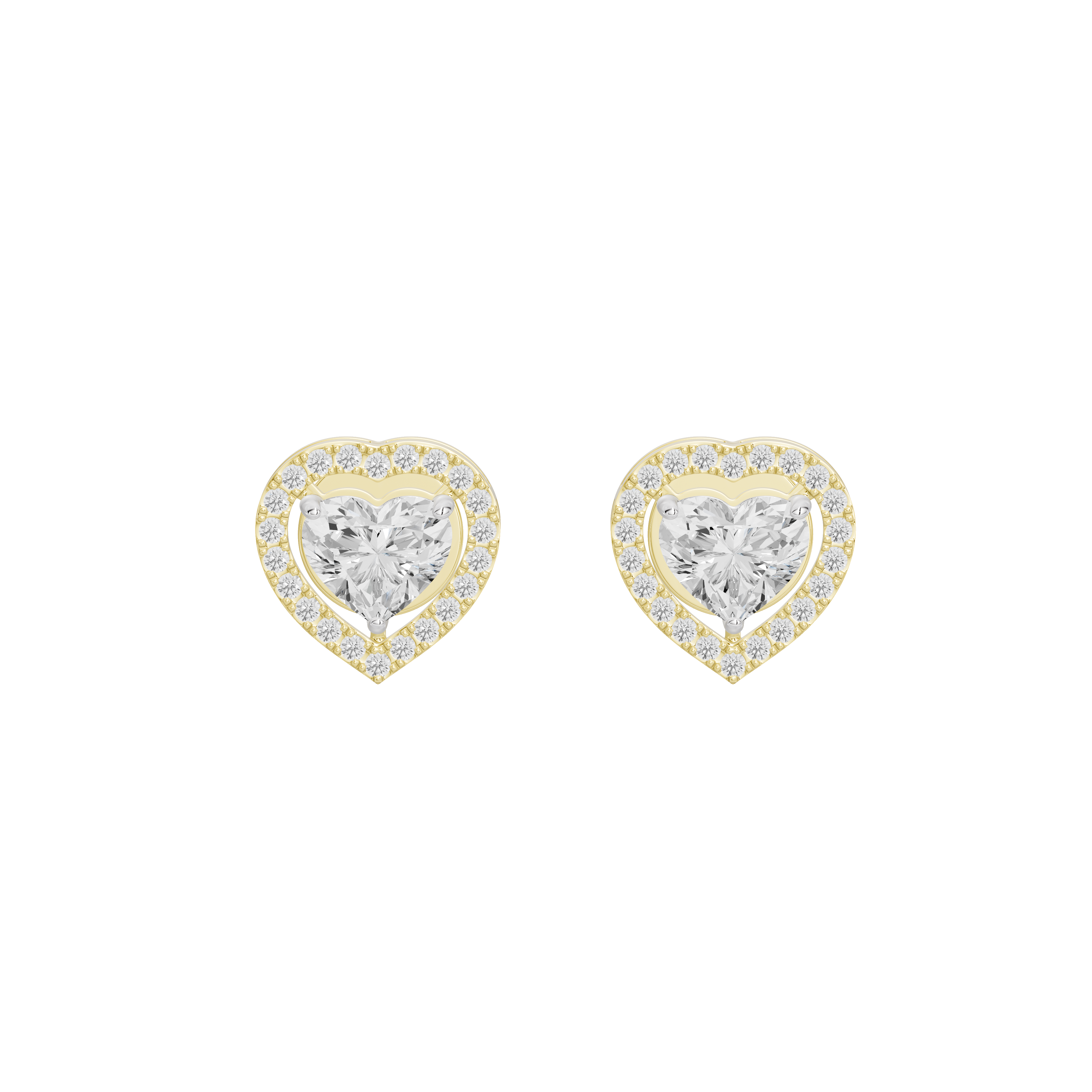 Heart Eyes Lab Diamond Earrings