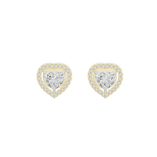 Heart Eyes Lab Diamond Earrings