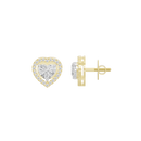 Heart Eyes Lab Diamond Earrings