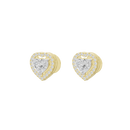Heart Eyes Lab Diamond Earrings