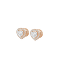 Lil Heart Helo 2.44 Carat Lab Grown Diamond Stud Earrings