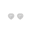 Lil Heart Helo 2.44 Carat Lab Grown Diamond Stud Earrings
