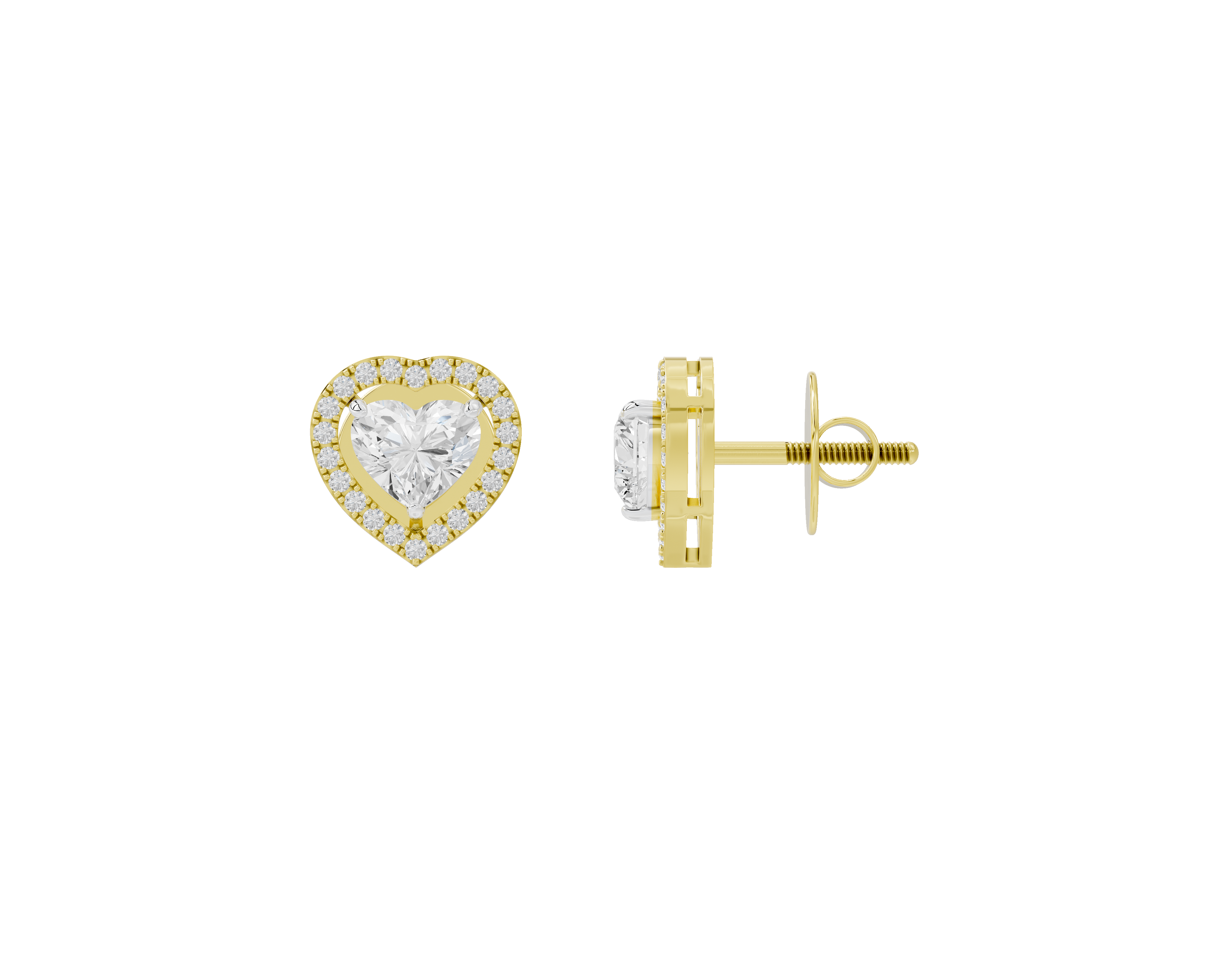 Heartspark Helo Stud Earrings