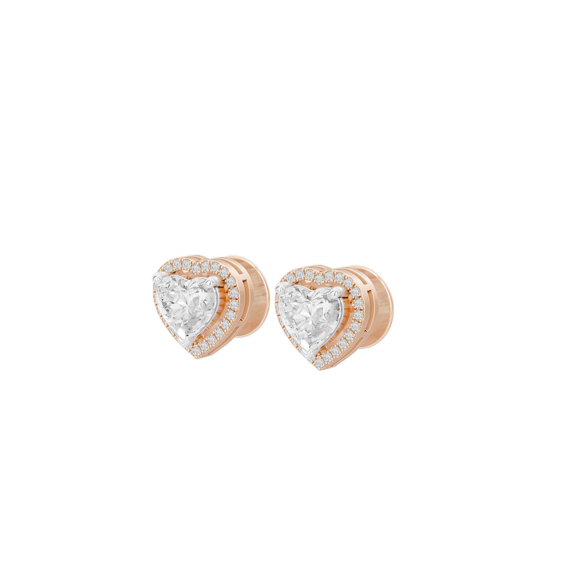 Heartspark Helo 1.278 Carat Lab Grown Diamond Stud Earrings