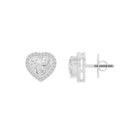 Heartspark Helo 1.278 Carat Lab Grown Diamond Stud Earrings