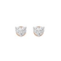 Babyheart Solitaire 3.2 Carat Lab Grown Diamond Stud Earrings