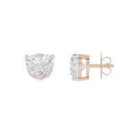 Babyheart Solitaire 3.2 Carat Lab Grown Diamond Stud Earrings
