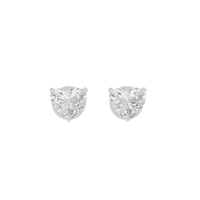 Babyheart Solitaire 3.2 Carat Lab Grown Diamond Stud Earrings