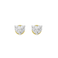 Babyheart Solitaire 3.2 Carat Lab Grown Diamond Stud Earrings