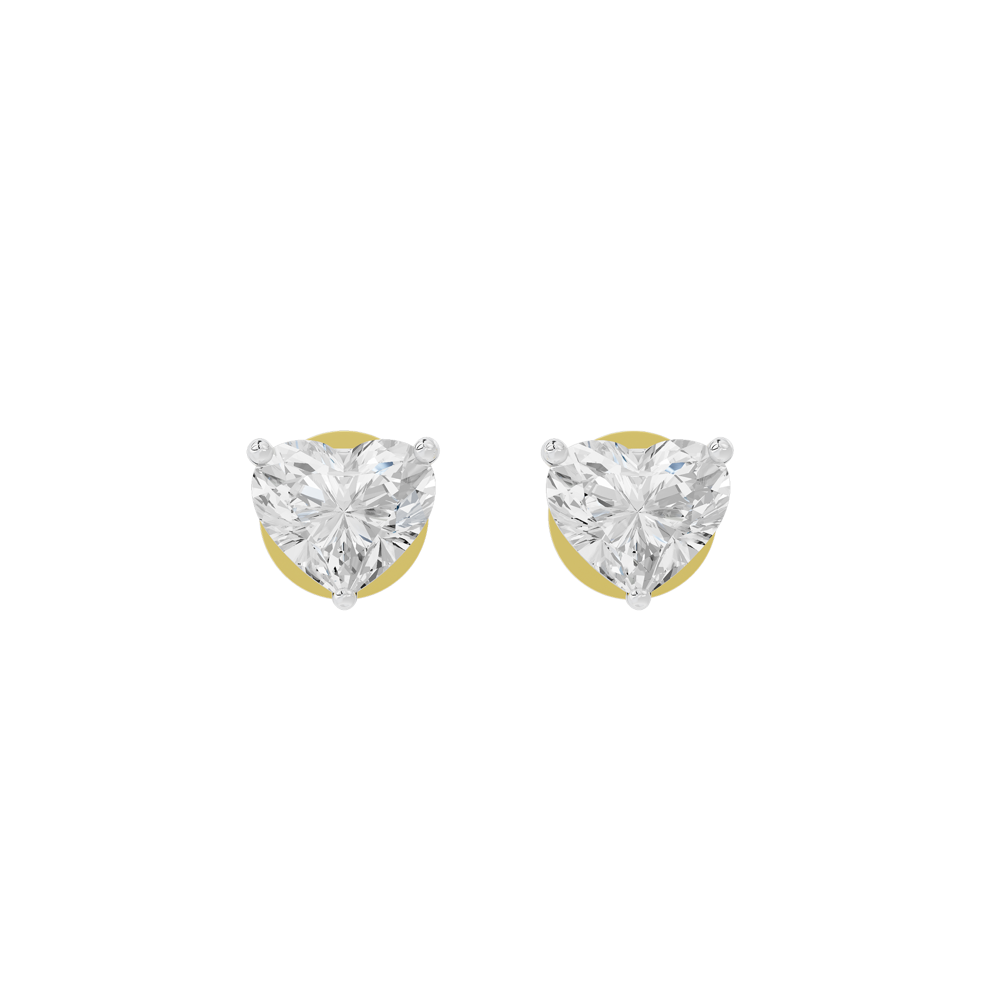 Babyheart Solitaire 3.2 Carat Lab Grown Diamond Stud Earrings