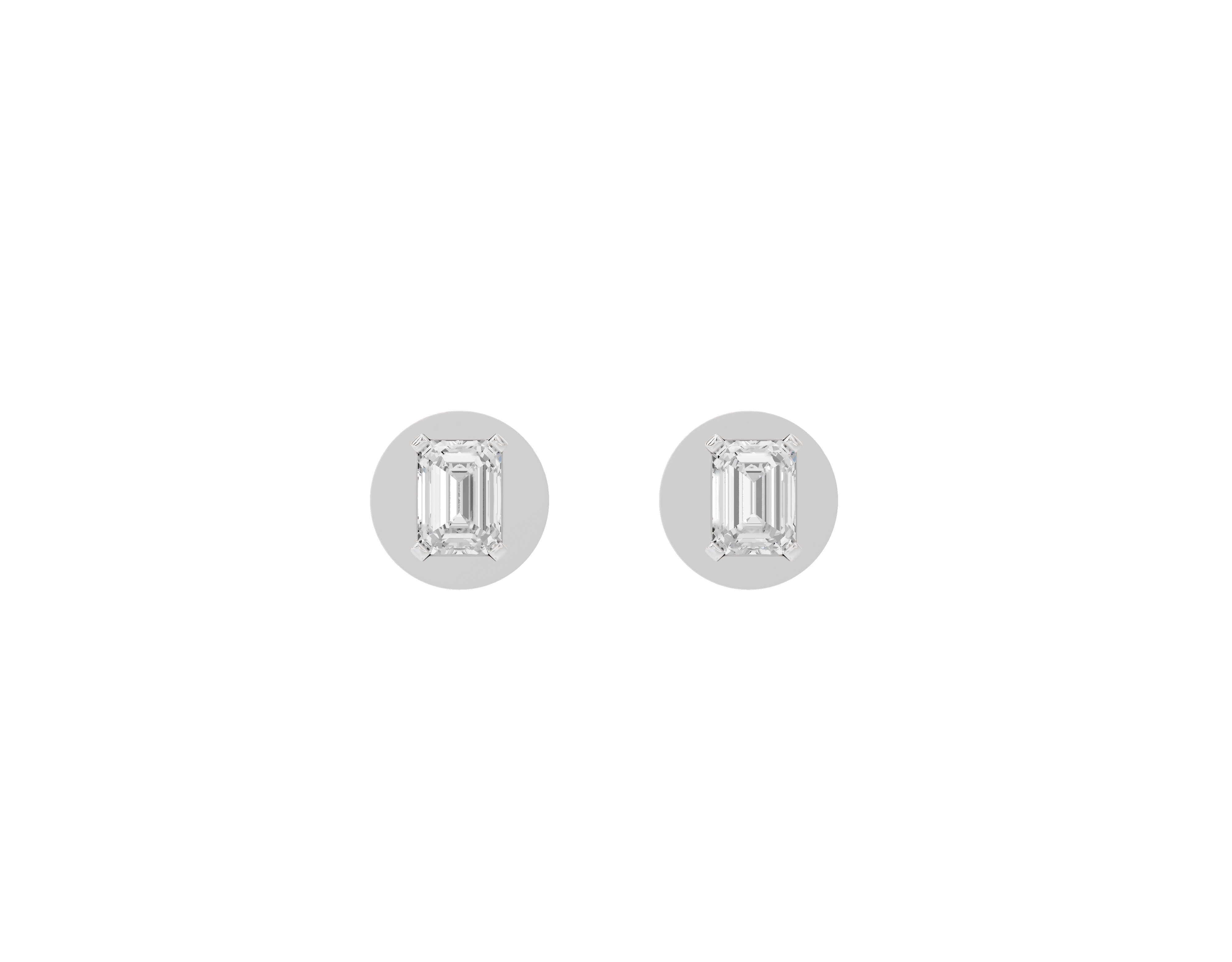 Icy Solitaire Stud - Lab Diamond Earrings