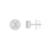 Icy Solitaire 0.939 Carat Lab Grown Diamond Stud Earrings