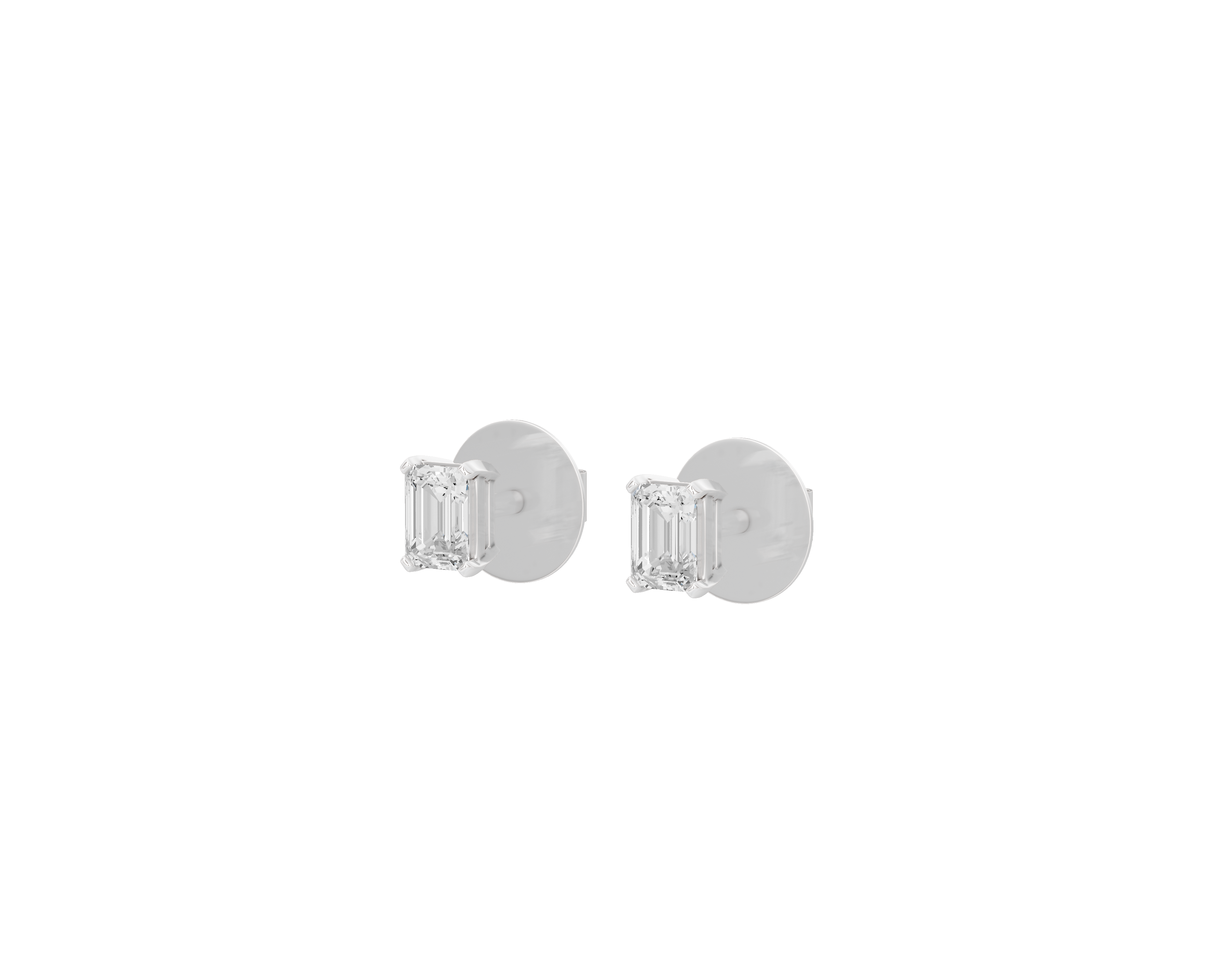 Icy Solitaire Stud - Lab Diamond Earrings