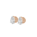 Pear Pressure Solitaire 1.213 Carat Lab Grown Diamond Stud Earrings