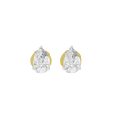 Pear Pressure Solitaire 1.213 Carat Lab Grown Diamond Stud Earrings